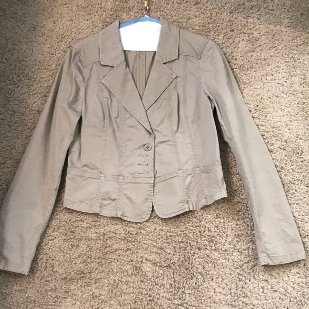 beige jacket